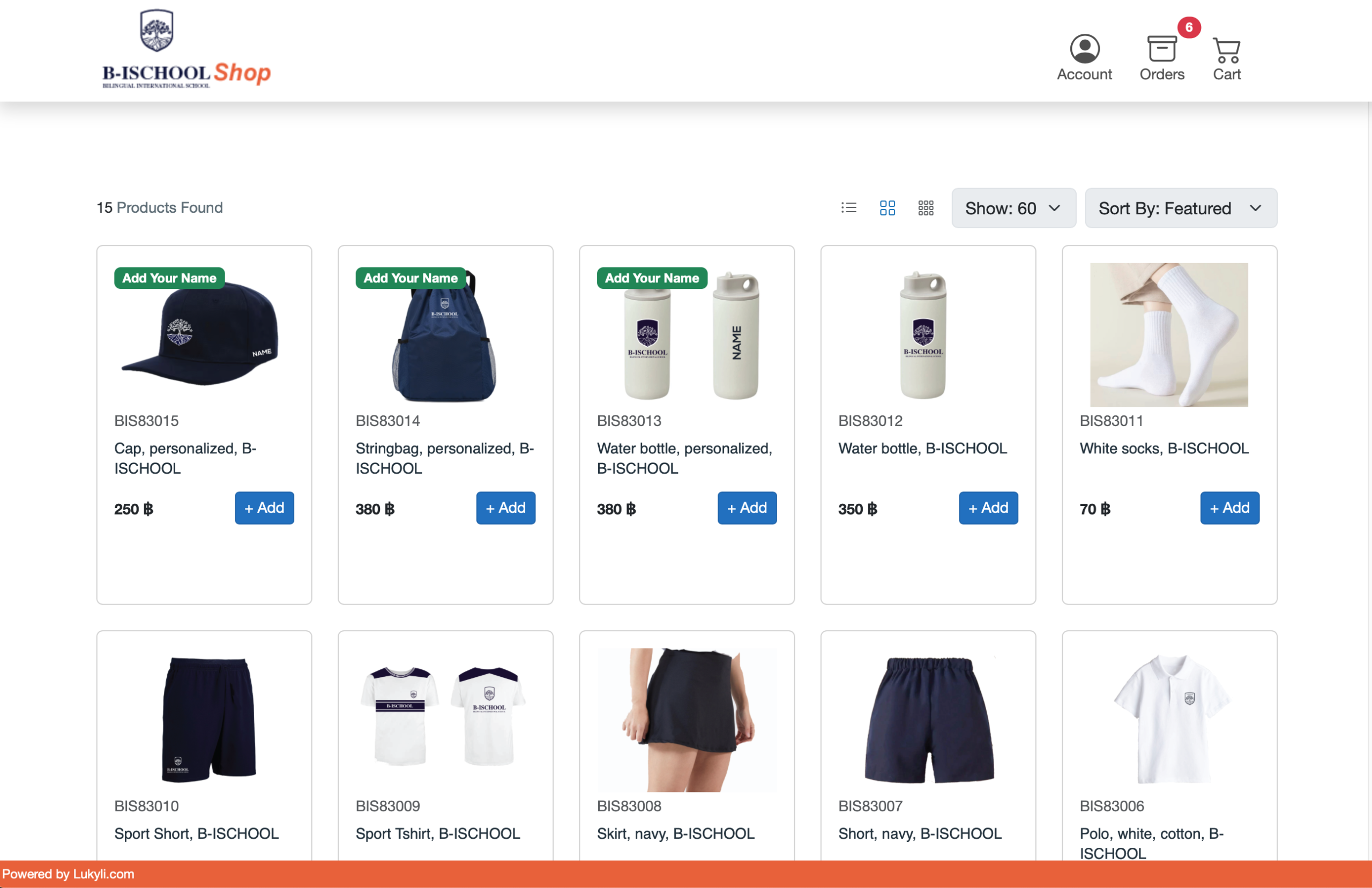 Launch a dedicated online store for your school, association, company or community. LUKYLI manages custom products, orders, production and delivery support.